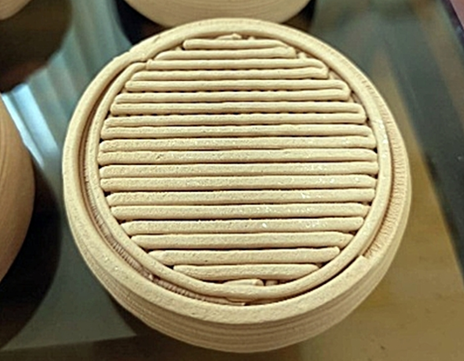 龍華科大USR團隊使用水庫淤泥為材料，低溫燒結製成生態友善陶瓷珊瑚復育基座。